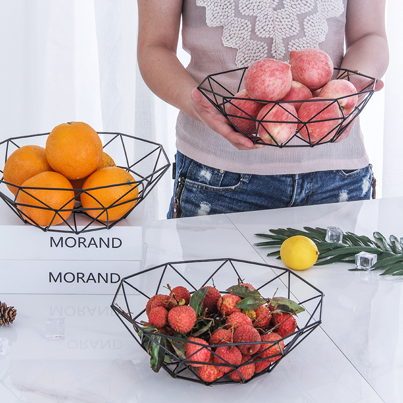 北欧水果盘家用简约水果盆现代客厅零食收纳篮子铁艺镂空水果篮子|msdalam kategori pinggan mangkuk, pinggan mangkuk, mangkuk buah-buahan/plat buah-buahan/bakul buah-buahan - dari Buy2taobao.com untuk memberikan perkhidmatan ejen Taobao profesional membeli