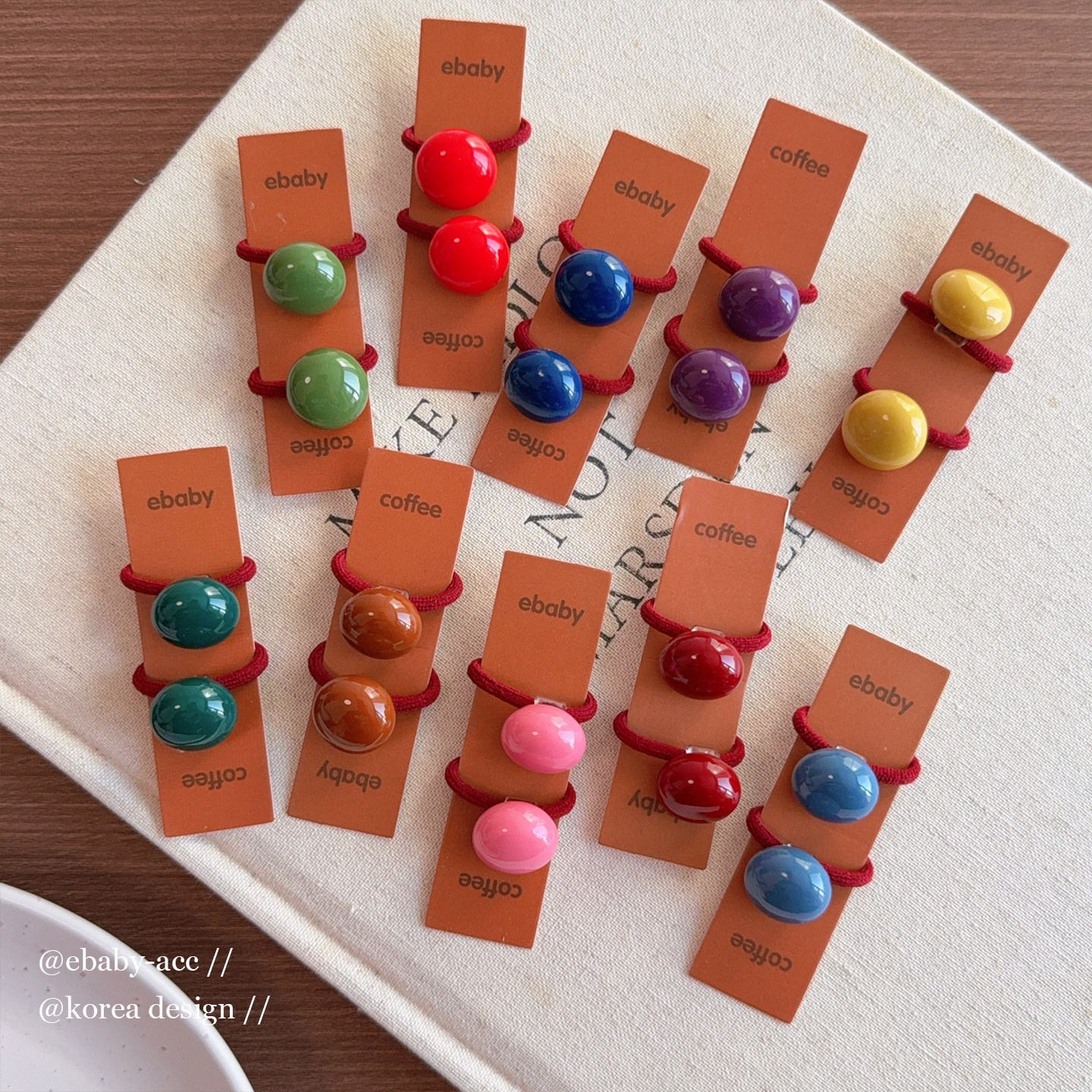 婴幼儿迷你小发圈女宝韩版彩色糖果色糖豆拇指圈新红色小啾啾皮筋