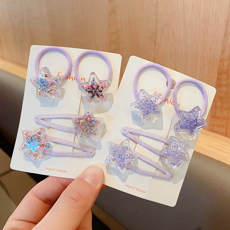 新款女童扎头发皮筋头绳星星不伤发发圈儿童五角星bb夹侧边夹发饰,童装/婴儿装/亲子装,发饰,淘宝优惠券,粉丝福利购,淘宝优惠卷