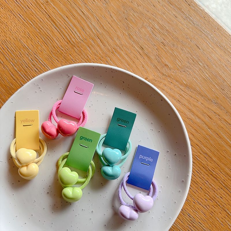 儿童皮筋发圈彩色马尾高弹力头绳发饰新款女孩扎头发橡皮筋不伤发