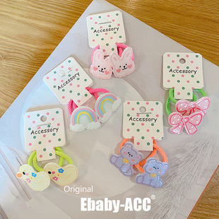 儿童超萌发圈卡通发饰可爱女宝宝小鸭子发圈女孩甜美不伤发发头绳