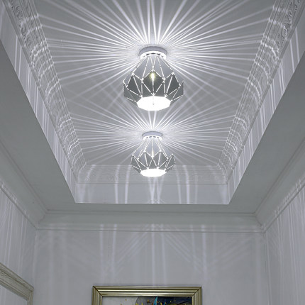 北欧过道灯led玄关走廊灯衣帽间吸顶灯简约创意个性阳台灯走道灯