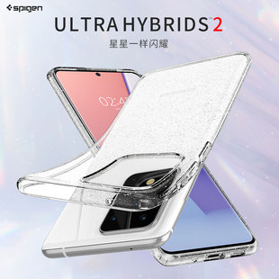 Spigen适用三星galaxy 手机壳s20ultra全包防摔保护套note20 ultra软TPU潮男女新款 创意plus透明保护壳 s20