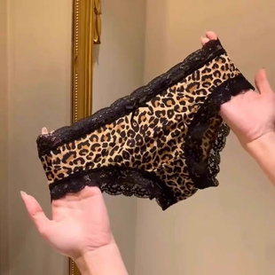 美式御姐性感豹纹包臀蕾丝内内~复古感谁懂啊~性感火辣~~judoll