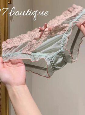 好小众的配色~很难不爱！！蕾丝撞色真的太嗲了！若隐若现超性感