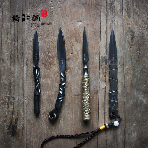 晋韵堂手工锻打百炼茶器普洱茶刀