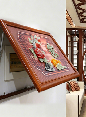 电表箱遮挡免打孔3D轻奢装饰画