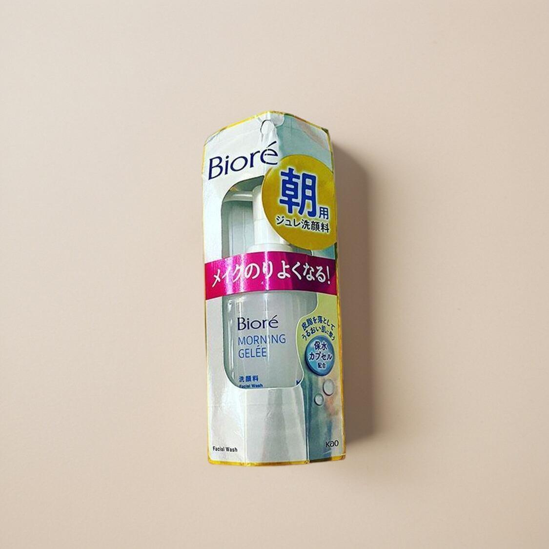 日本委托代买Biore碧柔晨间用温和保湿洁面啫喱液体洗面奶洗颜水