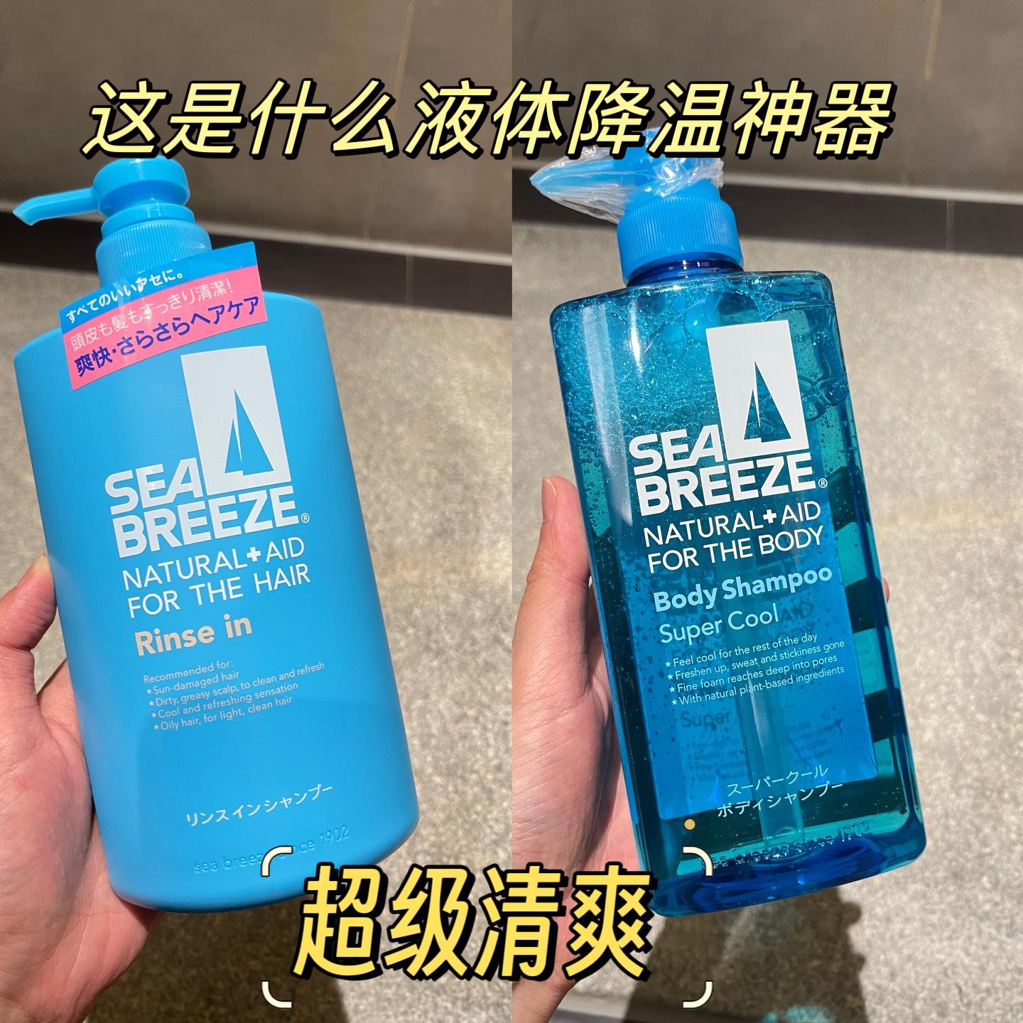 日本委托代买海风海帆植物超凉爽冷感控油洗发水沐浴露降温600ml