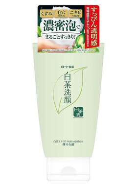 日本委托代买ROHTO乐敦白茶洗颜洗面奶洁面乳清洁保湿120g