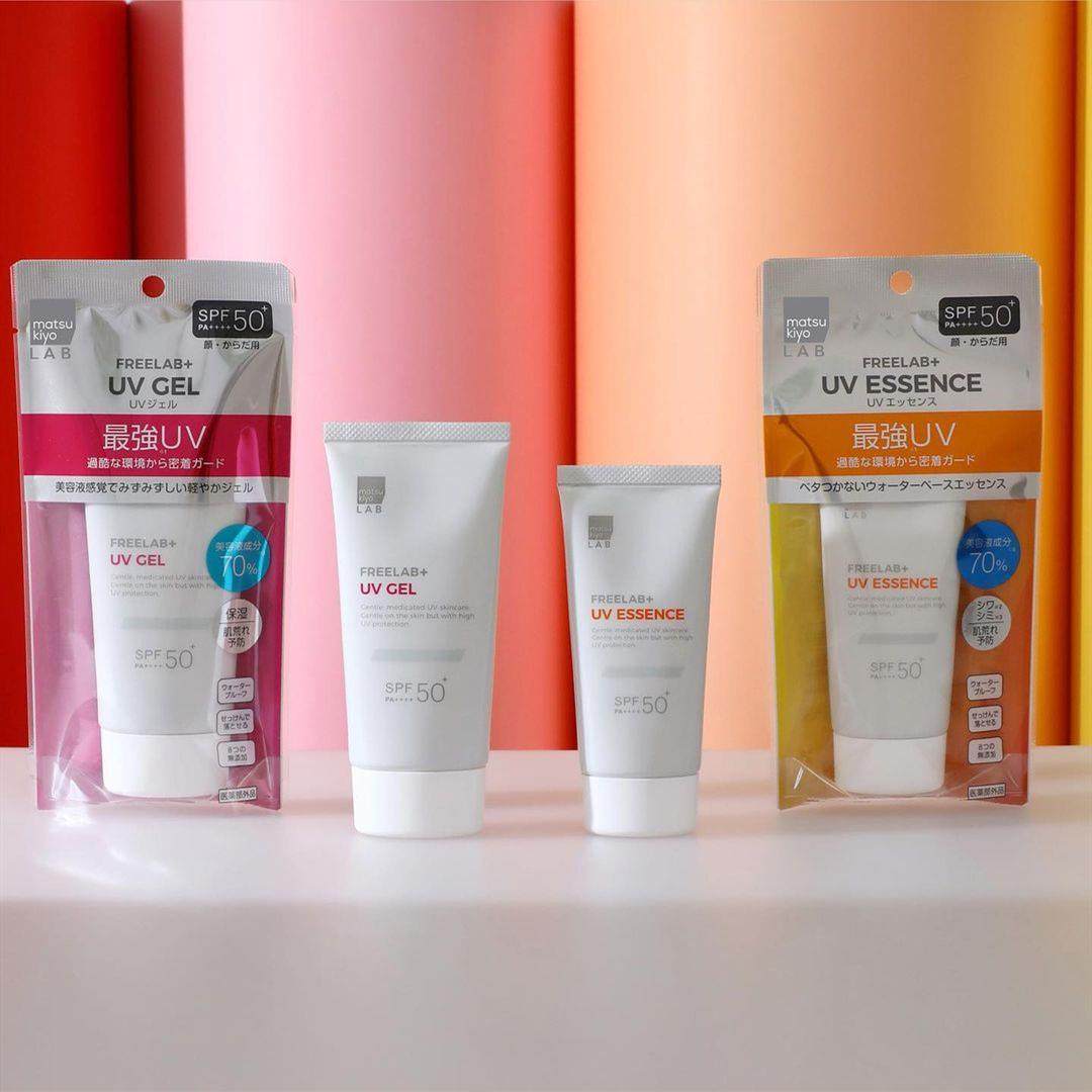 日本委托代买松本清FREELAB+UV改善干燥不粘腻清透保湿防晒霜SPF5