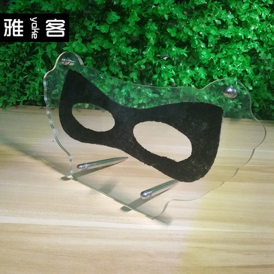 定制专属品牌眼膜贴纸展示架亚克力透明水晶蚕丝商场展厅陈列架