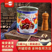 韩国雪冰红豆酱罐头刨冰专用红豆纳豆奶茶甜品红豆酱火锅甜品红豆