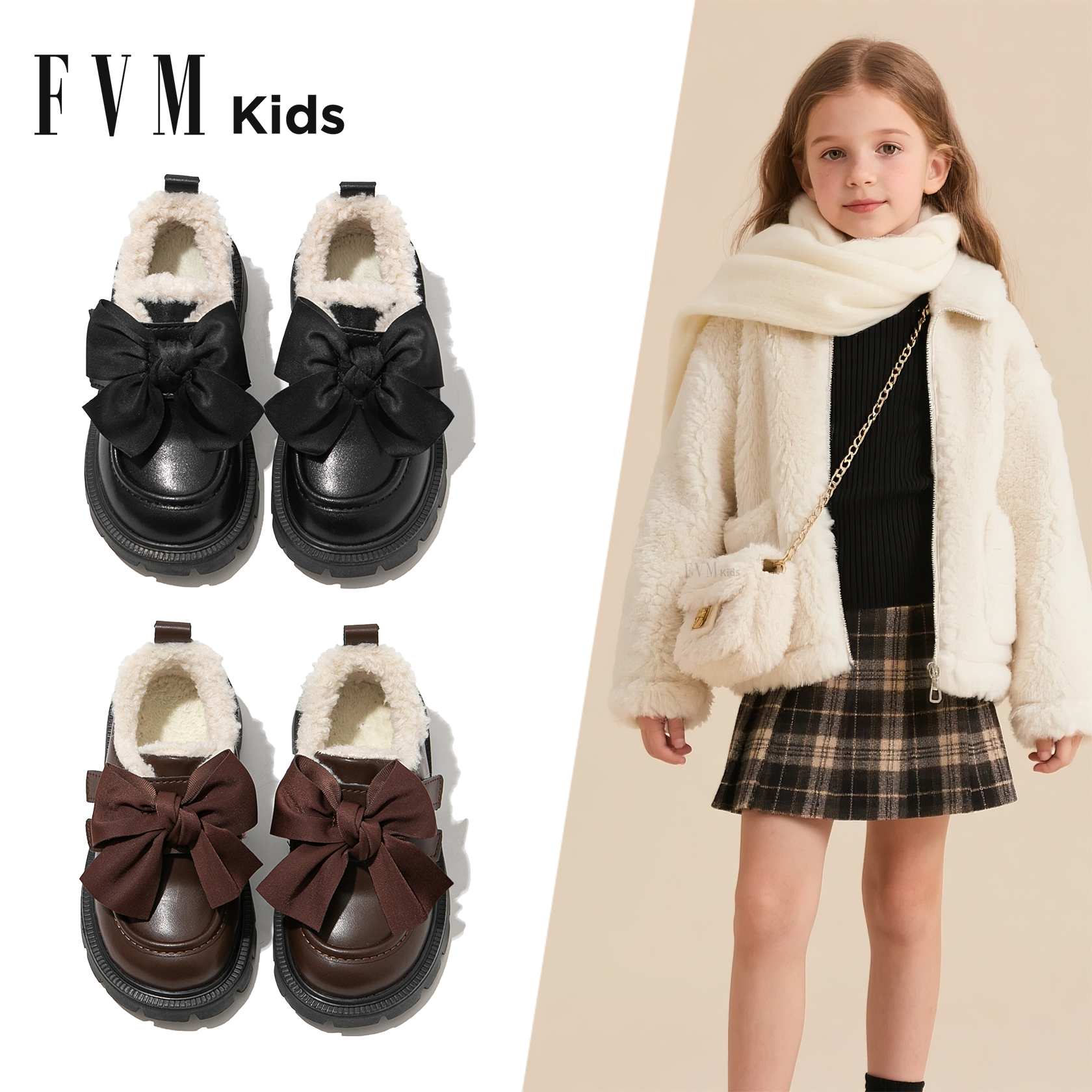 女童雪地靴保暖公主冬靴