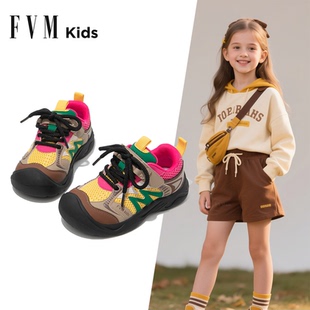 女童鞋子儿童运动老爹鞋2026新款春秋季户外软底大童男童女孩轻便