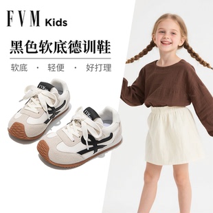 春秋季 2025新款 女孩大童阿甘超火儿童轻便德训 休闲板鞋 女童运动鞋