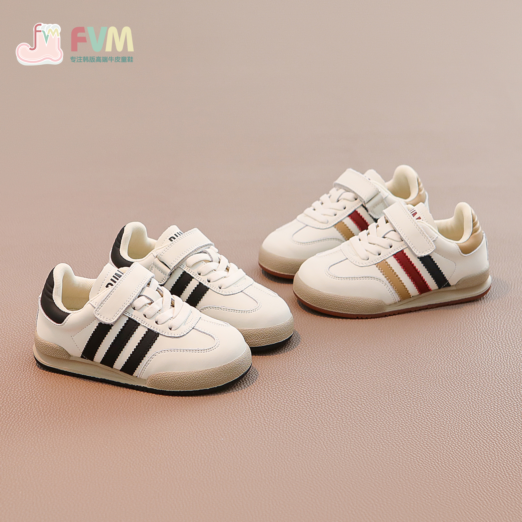 女童鞋子儿童运动平底板鞋