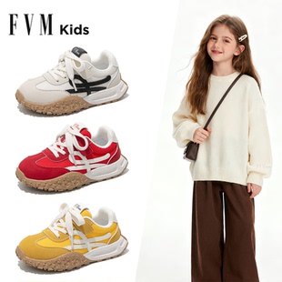 女童鞋子儿童软底运动德训板鞋2026新款春季大童轻便休闲网面透气