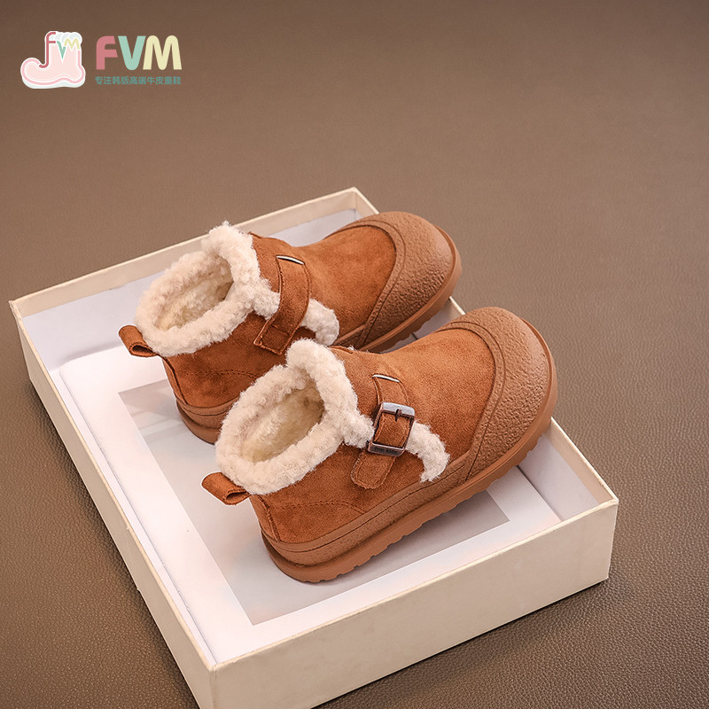 女童二棉鞋子儿童雪地靴2024冬款新款秋冬季加绒大棉勃肯毛毛大童,童鞋/婴儿鞋/亲子鞋,棉鞋,淘宝优惠券,粉丝福利购,淘宝优惠卷