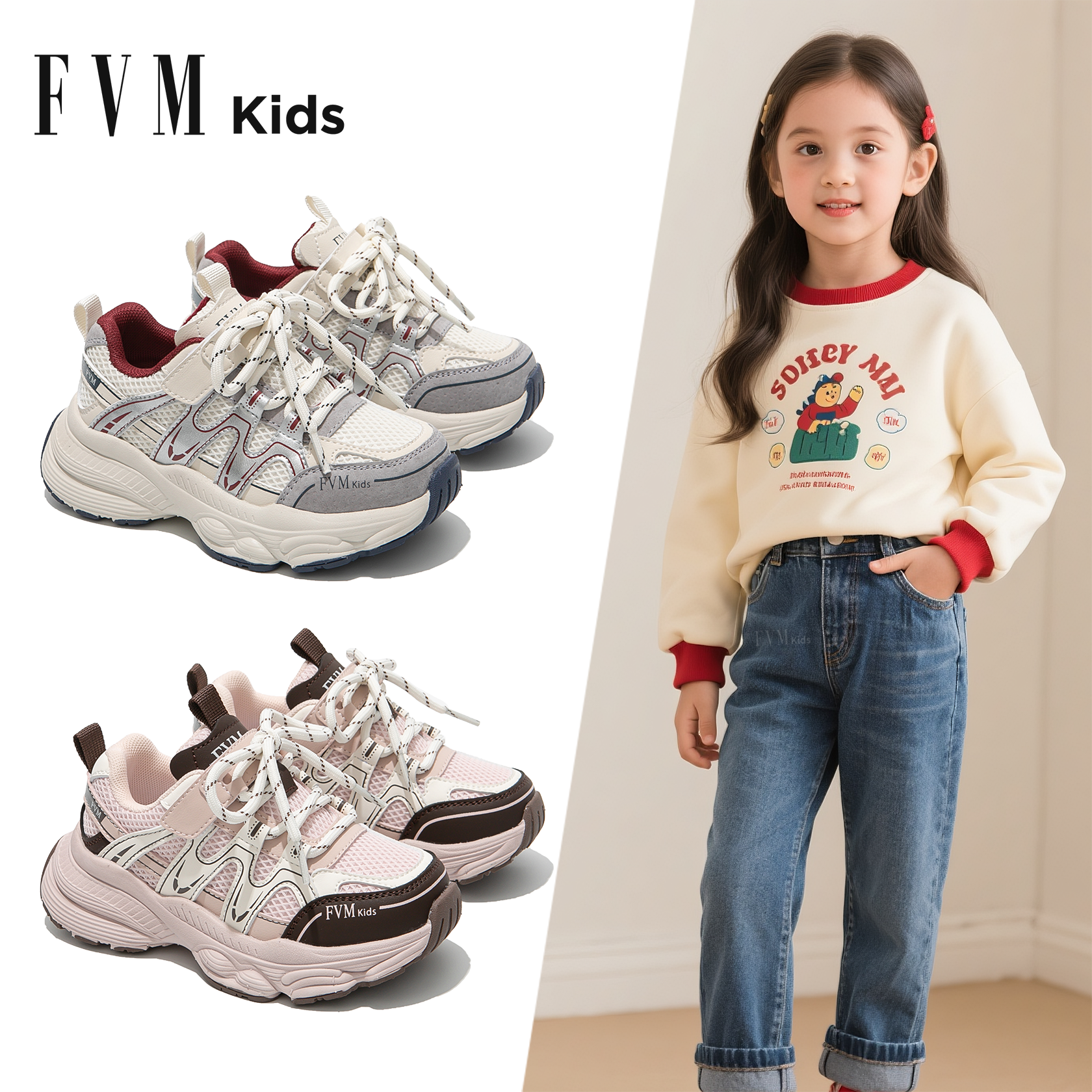 女童鞋子儿童运动老爹鞋2025新款秋季冬软底大童透气时尚女孩轻便,童鞋/婴儿鞋/亲子鞋,运动鞋,淘宝优惠券,粉丝福利购,淘宝优惠卷