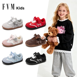 秋冬季 2025新款 软底小女孩宝宝加绒大童 子儿童德训运动板鞋 女童鞋