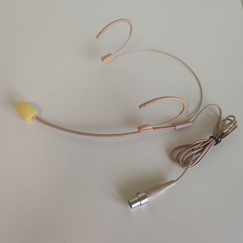 隐形头戴麦迷你耳麦舞台演出肤色头戴式无线话筒发射器卡侬麦克风