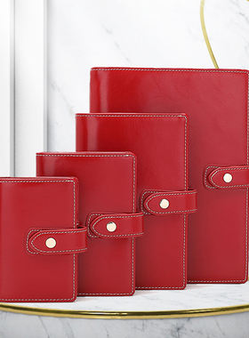 A8A7A6A5m5俪娘进口真皮笔记本软皮大奇手账替换活页事计划簿外壳