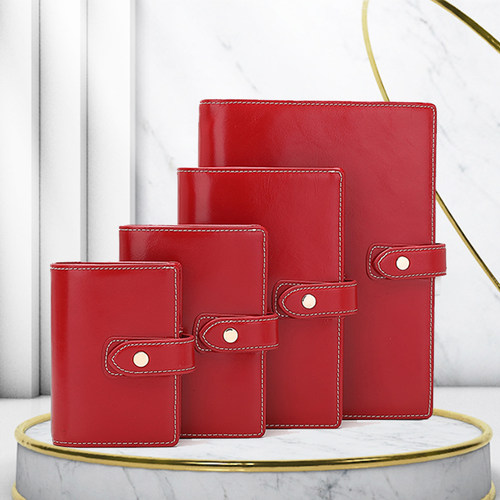 A8A7A6A5m5俪娘进口真皮笔记本软皮大奇手账替换活页事计划簿外壳