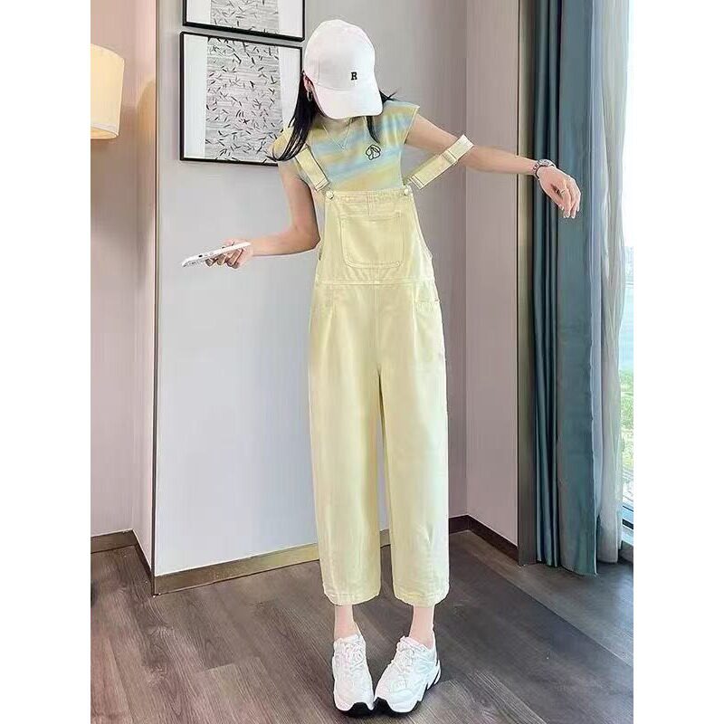 小个子多巴胺牛仔背带裤女202牛仔裤