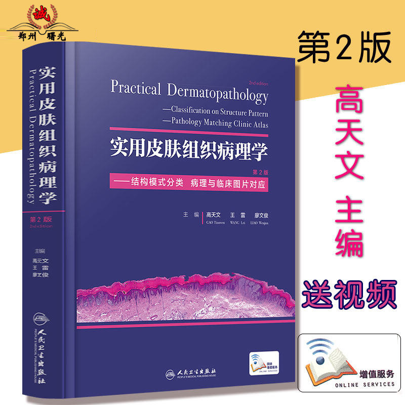 实用皮肤组织病理学 结构模式分类 病理临床图谱对应 高天文主编 皮肤病肿瘤理科医生工具参考书临床诊断与鉴别人民卫生出版社