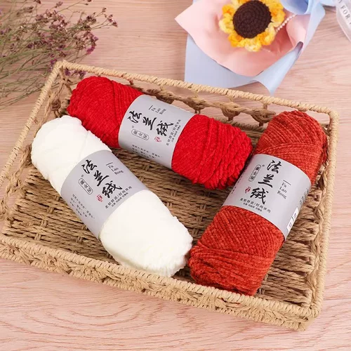 Фланелевые шелковые нитки ручной работы, плетеный шарф, крючок для вязания, тапочки, DIY