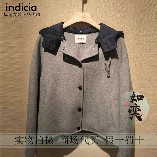 标记indicia正品国内代购专柜26冬大衣F2D6DY454N-1889