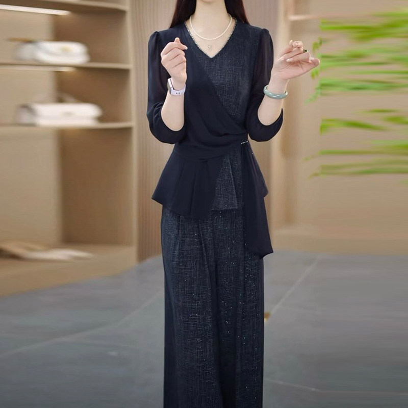 高端2026春夏款新款时尚气质显瘦修身减龄女装套装两件套