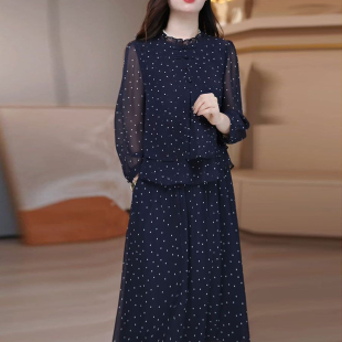 春夏休闲气质优雅修身2026夏装时尚收腰显瘦中长款连衣裙减