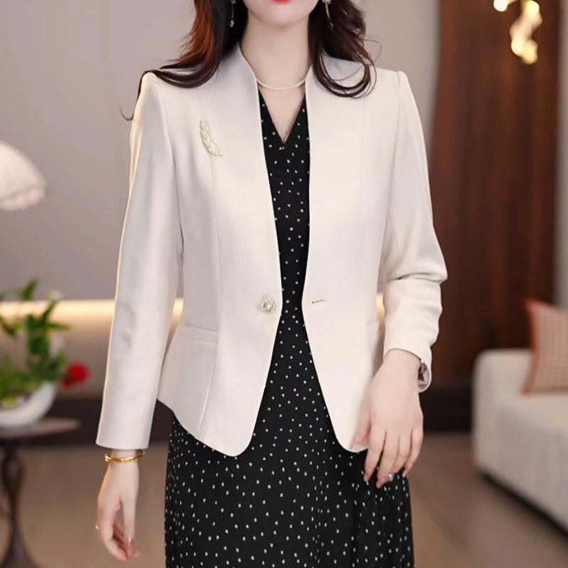 轻奢减龄纯色设计感连衣裙2025春季新款假两件时尚洋气显瘦礼服裙