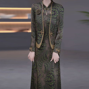 妈妈高端日常 女春秋十三行爆款 新中式 国风改良旗袍连衣裙2026新款