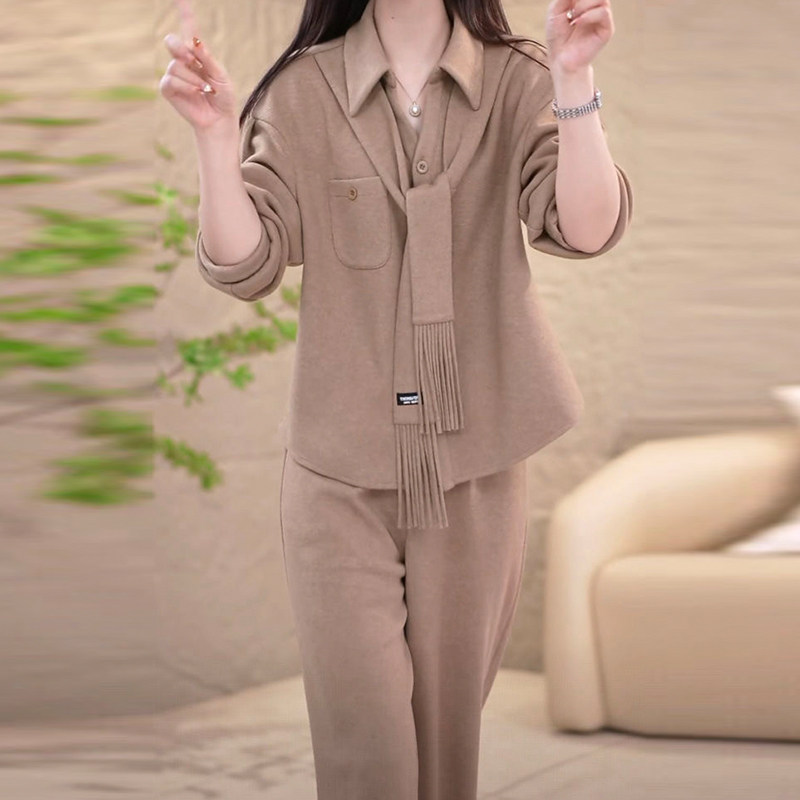 温婉大方衣服气质假两件高贵连衣裙2026春季新款洋气收腰显瘦裙子