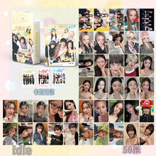 idle组合全员周边新款小卡五十张盒装三寸高清印制明信片