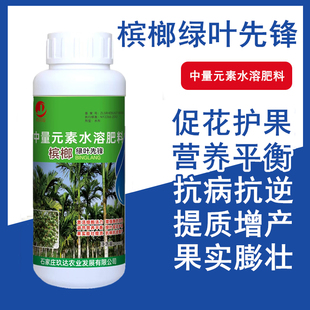 槟榔保花保果药生根剂槟榔黄叶病一喷绿防虫防病增产专用叶面肥料