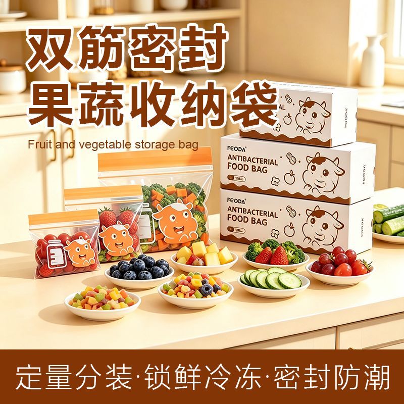 食品级冷冻自封保鲜袋冰箱专用