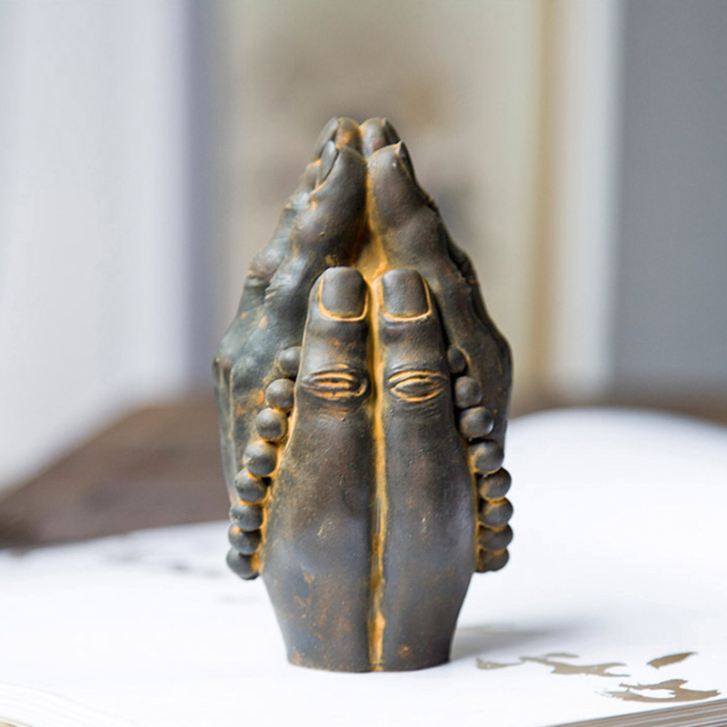 新中式禅意佛手摆件家居装饰品