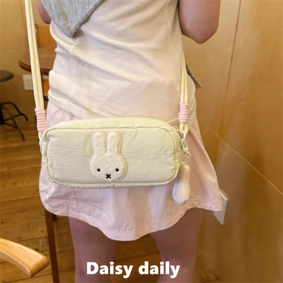 奶白兔兔大疆pocket3收纳包便携保护云台相机包可爱斜挎包收纳袋