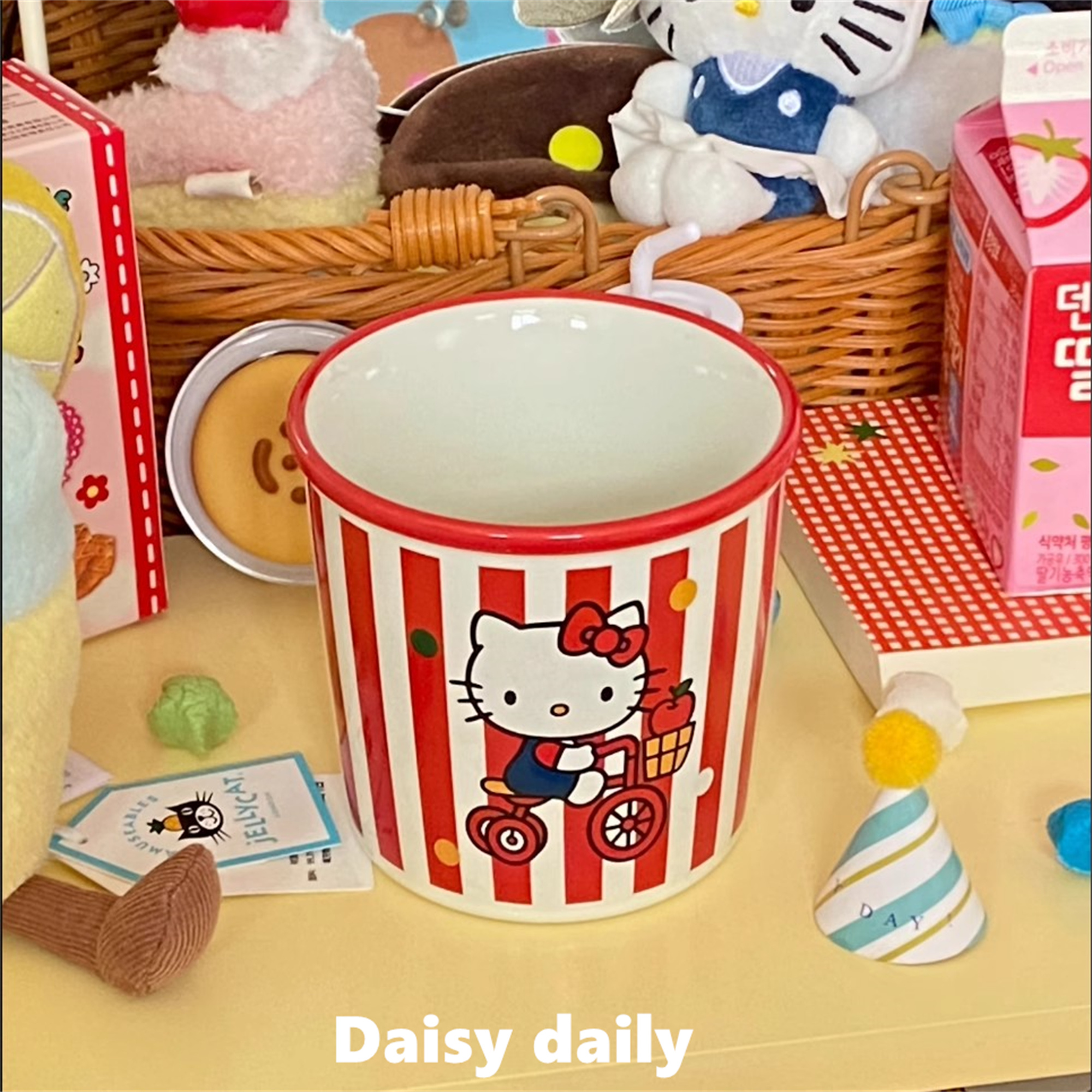 可爱ins风马克杯陶瓷杯女生高颜值杯子家用水杯大容量手握咖啡杯
