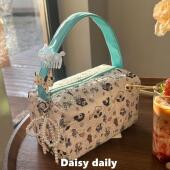 春秋新款 泡泡棉大容量化妆包便携收纳包洗漱包立体超可爱手提包女