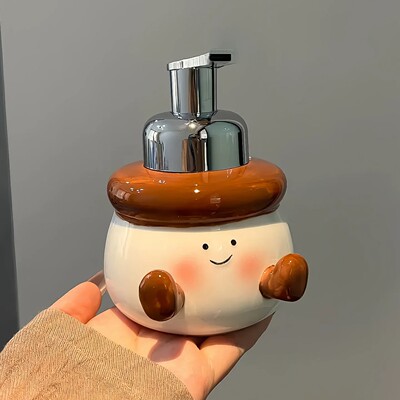 陶瓷起泡瓶慕斯泡沫按压式洗手液洗发水洗面奶打泡器分装瓶子空瓶