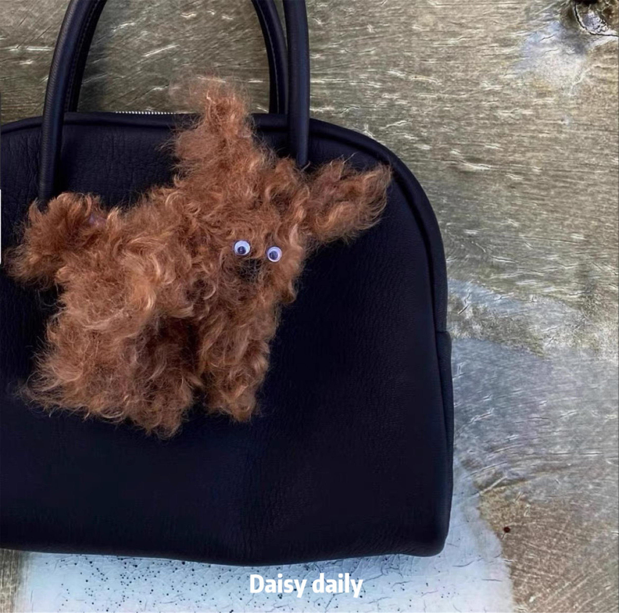 丑萌可爱手工制作毛绒铁丝小狗玩偶钥匙扣包包挂件挂饰装饰品情侣