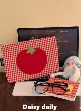 化妆包女2025新款红色番茄化妆收纳包洗漱包便携式超轻内胆包包