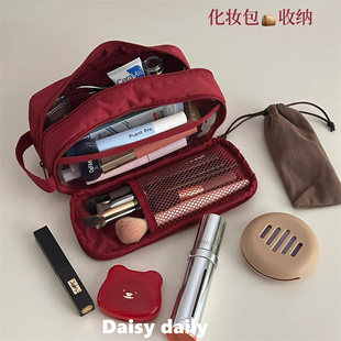比99%的化妆包都好用!无印同款化妆包大容量2025新款分区收纳包