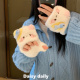 正版 授权mikko联名可爱卡通猫咪毛绒手套女2025秋冬半指翻盖保暖