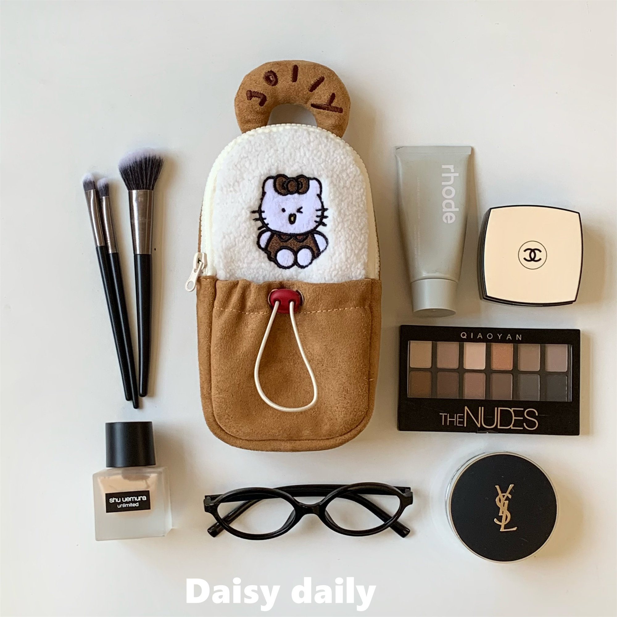 2026新款化妆包女外出旅行洗漱包大容量卡通猫咪化妆品手提收纳袋